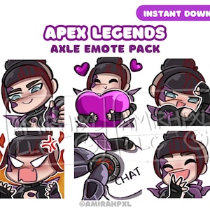 Apex Legends Axel Emote Pack/Axel emotes/apex legends/Axle Apex/Stream Apex
