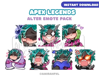 Apex Legends Alter Emotes Pack: Cute Gamer Stream Designs (Instant Download)