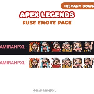 Pakiet emotikonek Apex Legends Fuse (do pobrania w wersji cyfrowej) – EMOTEStream Graphics zdjęcie 2