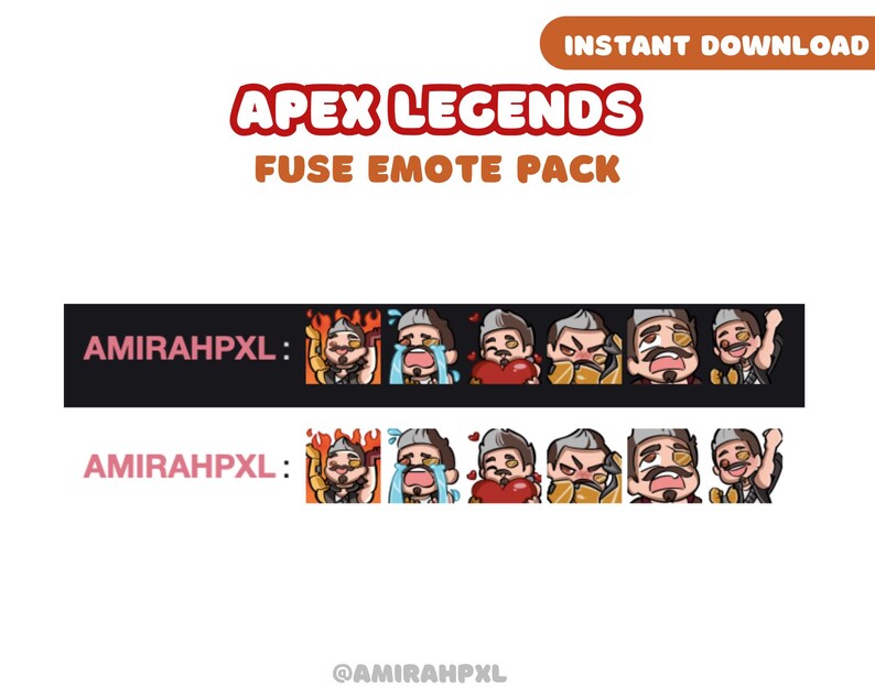 Pakiet emotikonek Apex Legends Fuse (do pobrania w wersji cyfrowej) – EMOTEStream Graphics zdjęcie 2