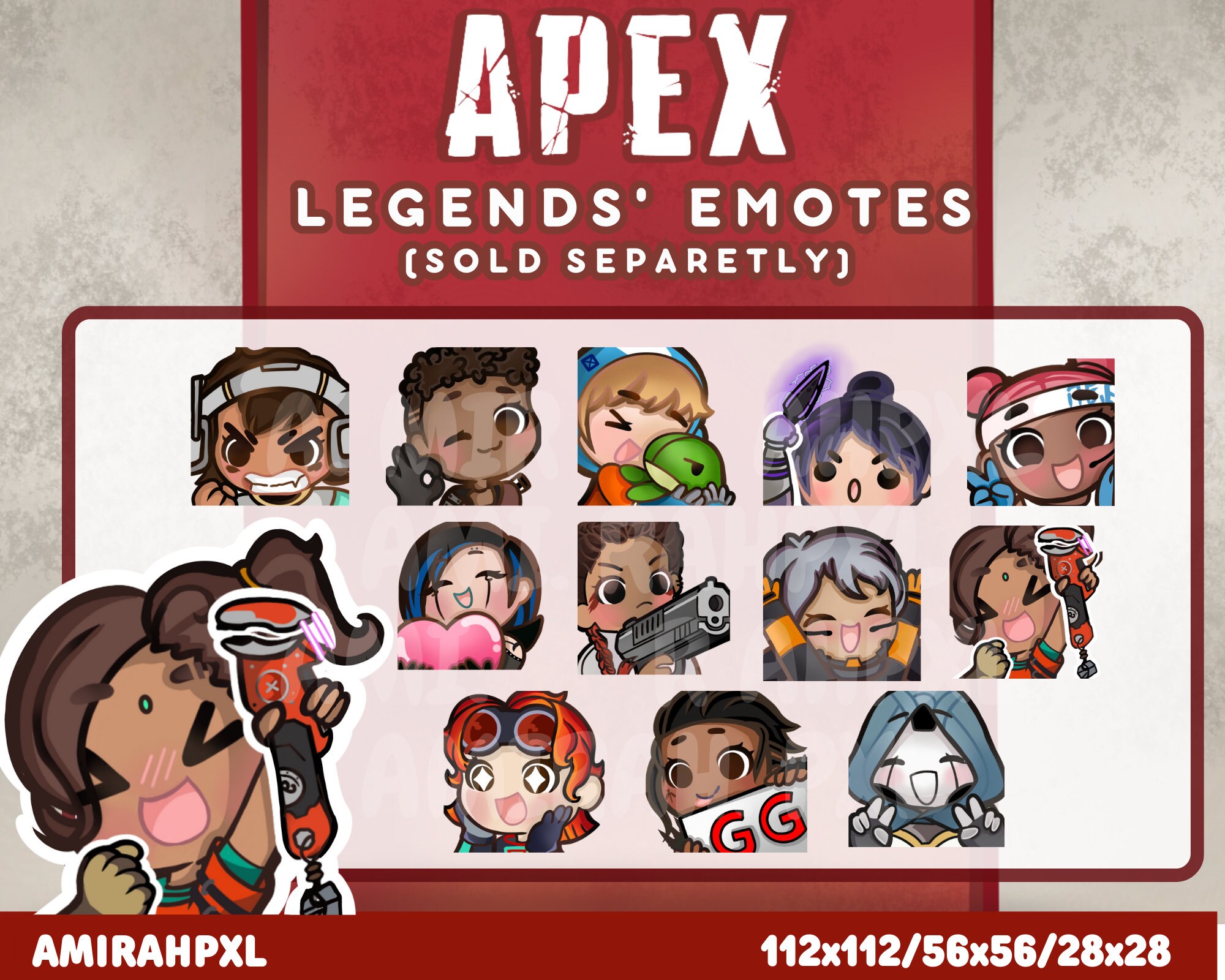 Loba Pepega, Pepe Apex Legends Pepe Twitch Emotes, Chibi Twitch Emotes,  Pepe Frog Pepega Meme Twitch Emotes by Cairoz Creative