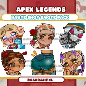 Apex Loba Emotes /Sparrow Legend Emotes | Apex Legends Emote | Twitch Emotes |conduit Emotes |Apex Emotes | Premade Emotes | Bloodhound Apex
