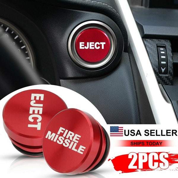 Fire Missile Eject Button Car Cigarette Lighter Cover Accessories 12V FB268