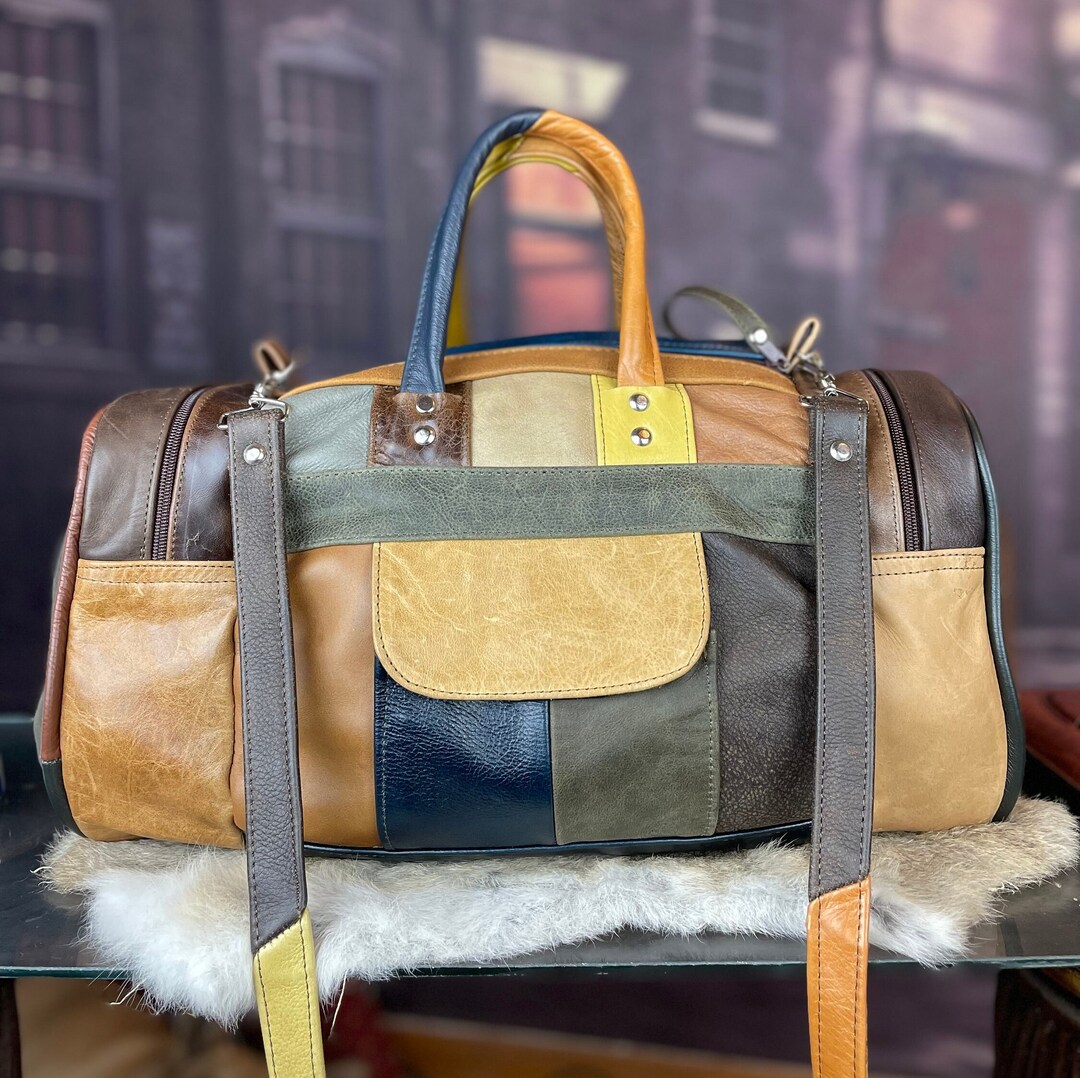Supreme Patchwork Leather Duffle Bag (FW19) - $328