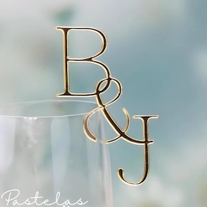 Personalized Wedding Drink Tags, Champagne Glass Charms, Name Drink Tags, Wine Glass Toppers, Cocktail Drink Decor, Wedding Favours