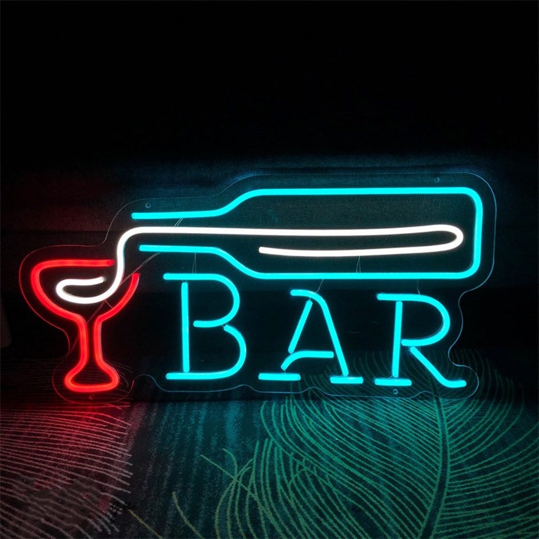 Bar Neon Sign Beer LED Sign Neon Lights for Bar Party Room Etsy
