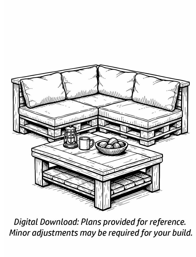 DIY Outdoor Pallet Sofa & Coffee Table Set — Outdoor Patio Furniture ...