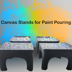 Canvas corner stands for acrylic paint pouring (pack of 4)