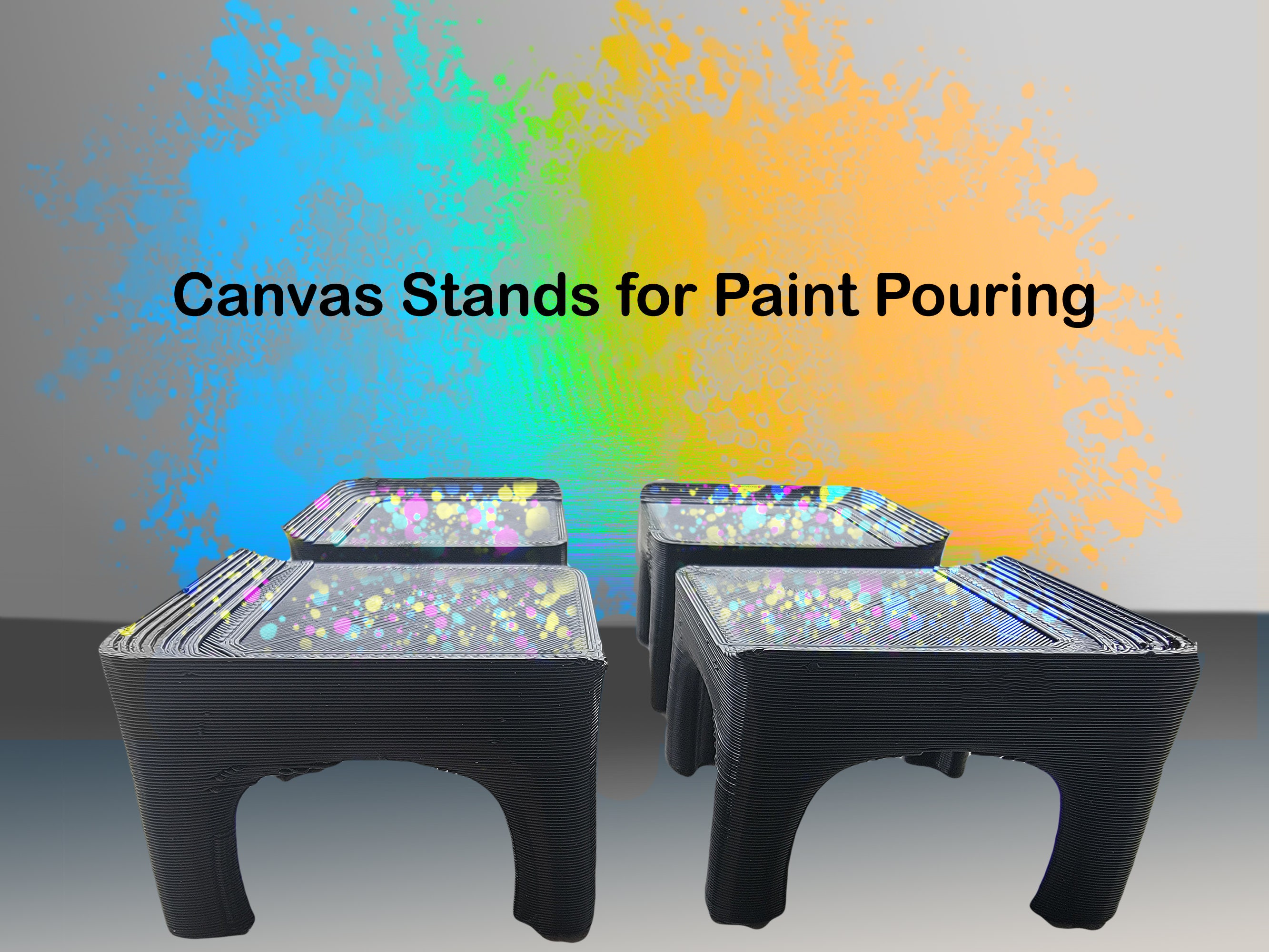 Canvas Corner Stands for Acrylic Paint Pouring pack of 4 Etsy