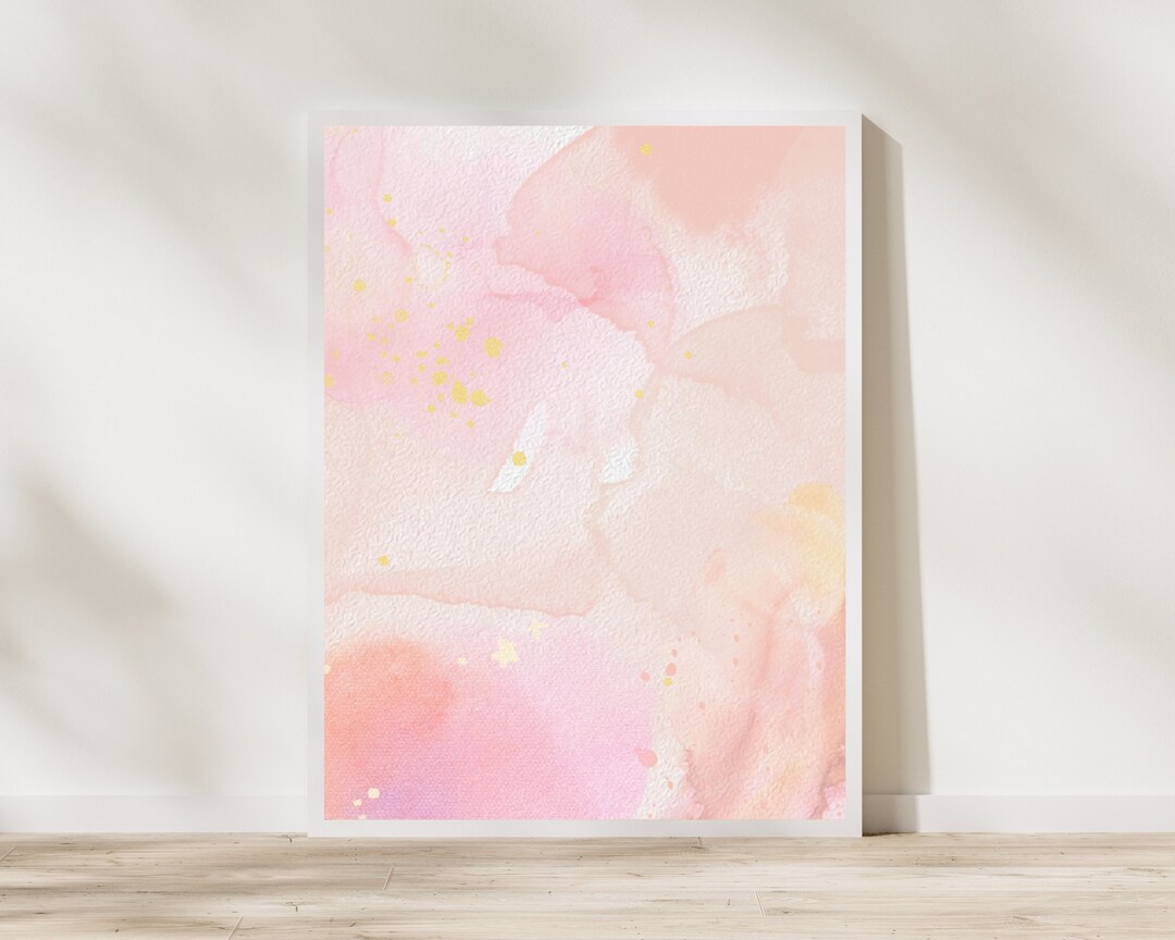 Wall Art Printable Abstract Printable Art Pink Watersplash Art Decor ...