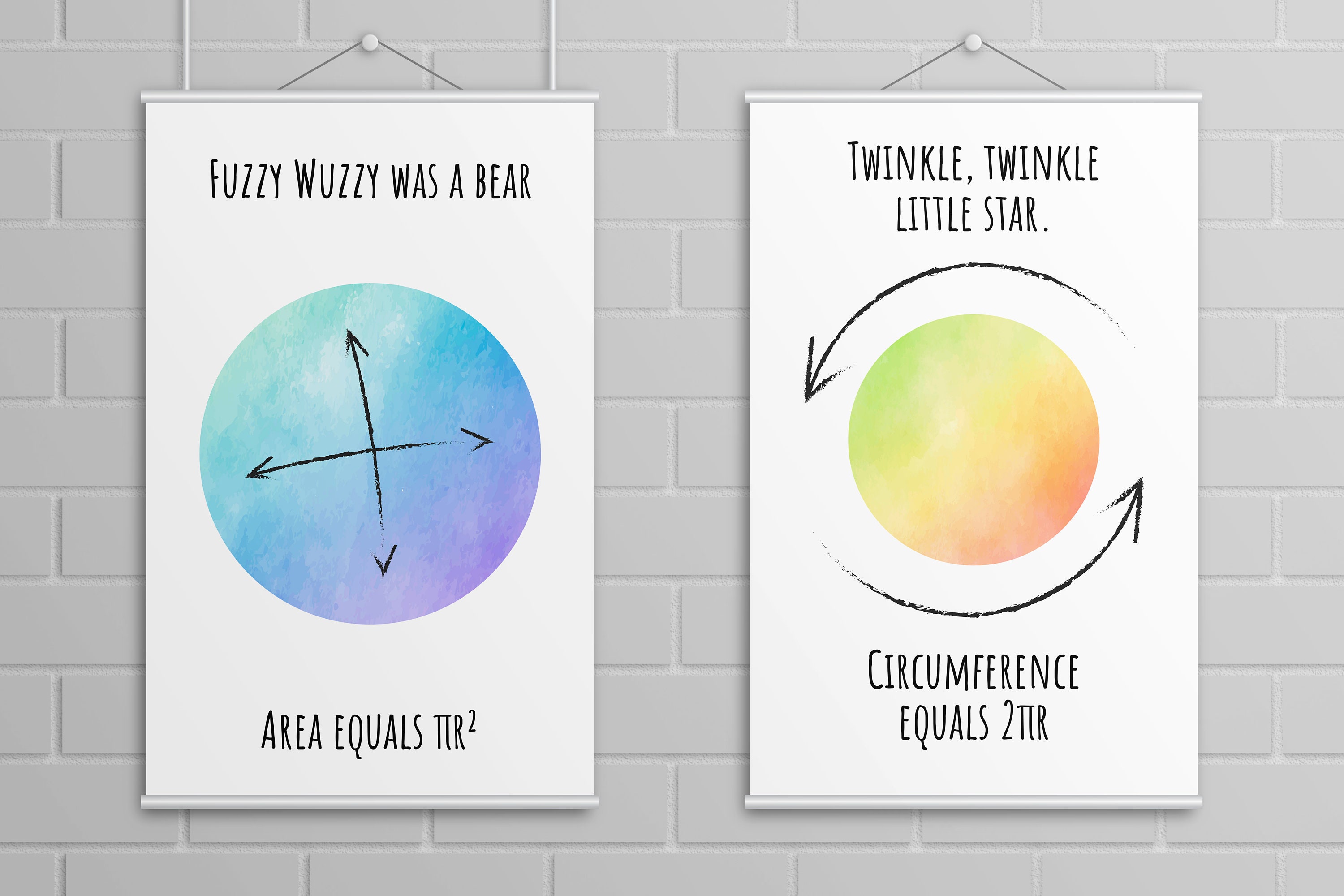 Geometry Math Rhymes Educational High School Middle School Etsy