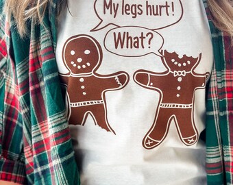 Grappig kerst-T-shirt, Oh Snap Gingerbread Man, kerstshirt, grappig kerstshirt, leuk kerstshirt