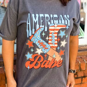 America Babe Graphic Tee, America Graphic, USA, Fourth of July Tee, Patriotic Graphic Tee, Patriotic Tee, Merica Tee