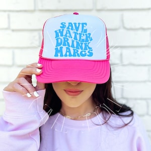 Save Water Drink MARGS Hat, Funny Hat, Trucker Hat, Baseball cap, Summer Hat, Beach Hat, Lake Day, Boating Hat, Trendy Hats, Day Drinking
