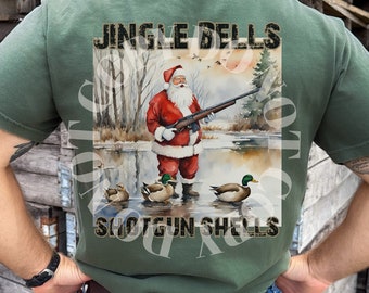 Jingle Bells Shotgun Shells PNG | Digital Download | Christmas Duck Hunting PNG | Duck Hunting Sublimation PNG | Christmas Sublimation