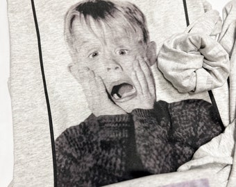 Camiseta Kevin McAllister, Esqueceram de Mim, Camiseta de Natal, Camiseta de Natal Esqueceram de Mim, Camiseta Estampada de Natal, Camiseta de Fim de Ano, Presente para Ela