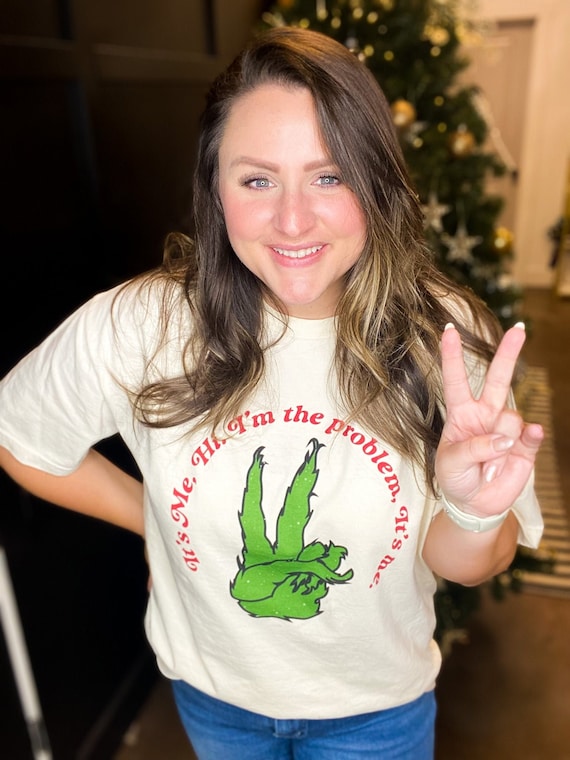 It's Me Hi, Im the Problem GRINCH Tee, Anti Hero Christmas Tee, Taylor Swift Christmas, Grinch Anti Hero, Comfort Colors, Gildan Sweatshirt