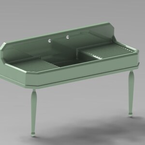 1:48 O-scale Art Deco Resin Kitchen Sink Dolled-up 08S045 - Etsy Canada