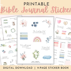 Bible Verse Stickers, Bible Journaling Stickers, Christian Planner  Stickers, Christian Stickers for Planners, Bible Study Stickers, Bible 