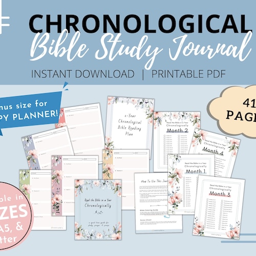Printable Bible Reading Plan - Etsy