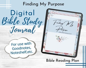 Digital Bible Study Journal | Goodnotes Journal | Bible Reading Plan | Digital Bible Journal | Prayer Tracker | SOAP Bible Study Journal