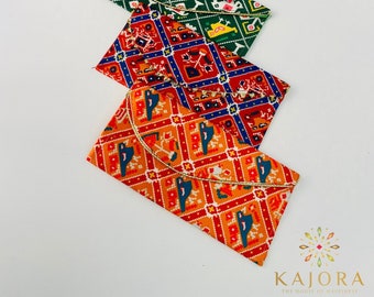 Set of 5 Patola Envelopes|Cash Envelopes|Shagun Envelope|Indian Wedding Favor|Indian Envelope||Money Envelope|Pooja Favor|Gift Envelope