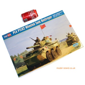 Hobby Boss 82485 PLA PTL-02 Wheeled Tank Destroyer Plastic Assembly Model Kit Scale 1/35 image 1