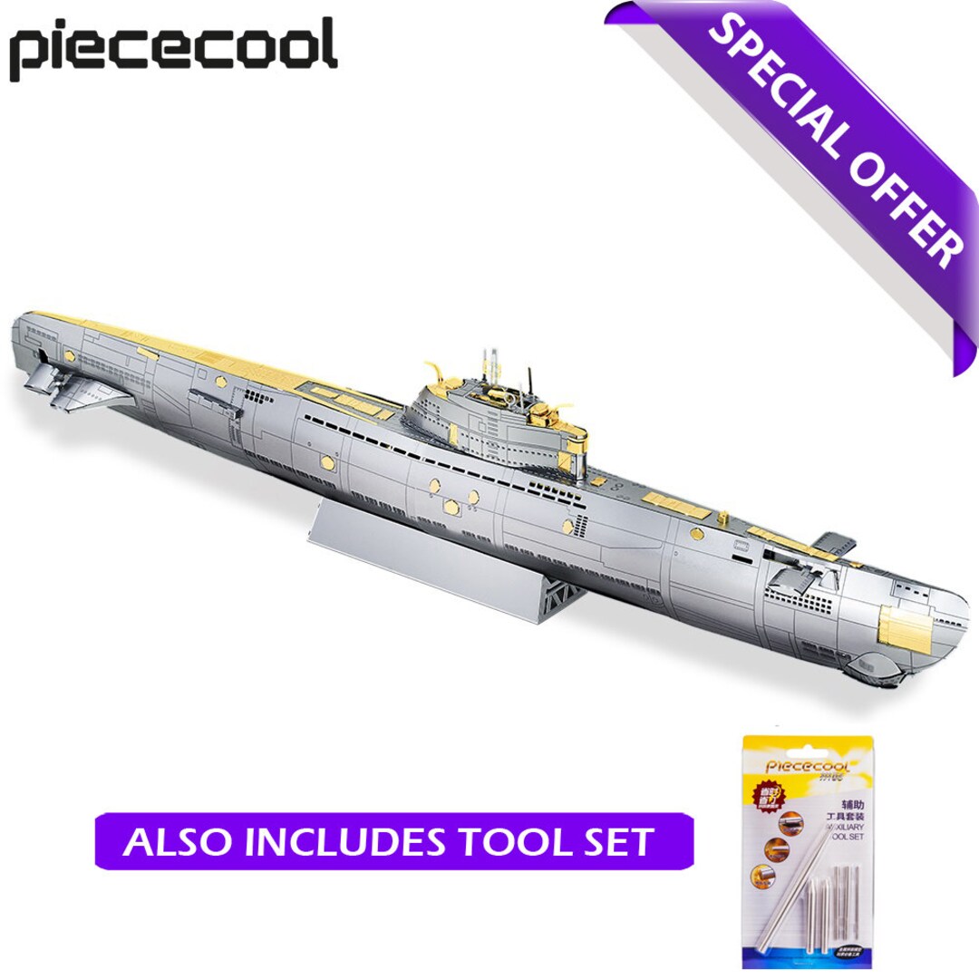 Piececool 3D Metal Submarine Assembly Model Kit Assembly - Etsy UK