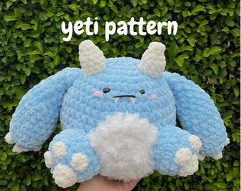 Schema Yeti all'uncinetto / Schema pdf all'uncinetto / Yeti all'uncinetto / Schema Amigurumi / Schema all'uncinetto