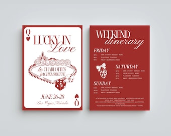 Las Vegas Bachelorette Invite | Editable Casino Night Template (Digital)