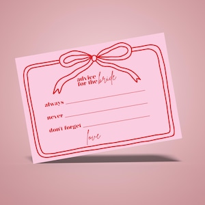 Cartes-conseils pour la douche nuptiale | Lot de 4 couleurs | Jeu d'enterrement de vie de jeune fille | Conseils pour la mariée | Téléchargement instantané | Impression à la maison