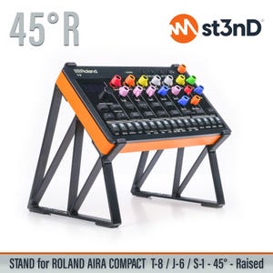 STAND for Roland AIRA Compact T-8 / J-6 / S-1 - 45 Degrees - Raised (by 70mm)