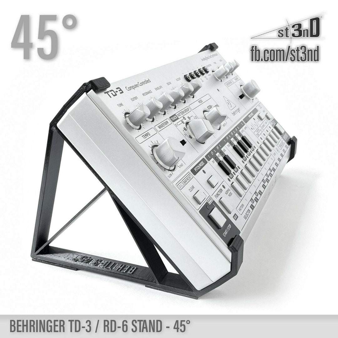 STAND for Behringer TD-3 / RD-6 - 45 Degrees - 3d Printed - 100% Buyers ...