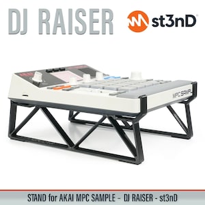 DJ RISER STAND for Akai Mpc Sample - 0 degrees Raised to 90mm