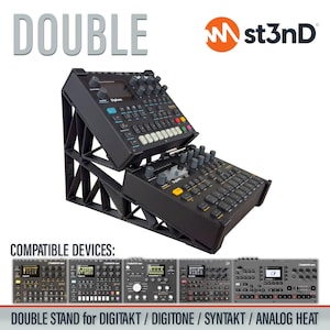 DOUBLE STAND for ELEKTRON Digitakt / Digitone / Syntakt / Analog Heat Mk1 & Mk2 / Octatrack Mk2