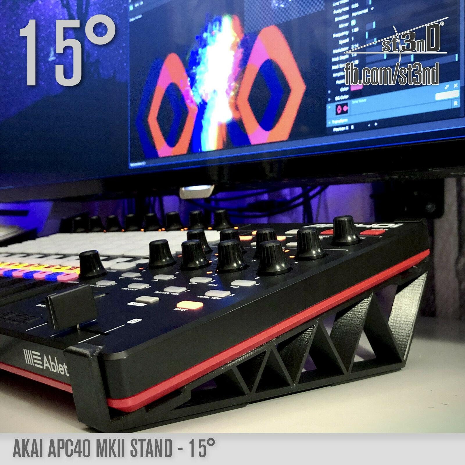 Akai Rack System AKAI APC40 MK2 Ständer – 15° Neigung – Standfuß / Rack – Ihmmodelle, NEU