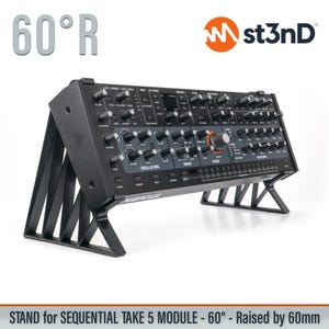 STAND for SEQUENTIAL TAKE 5 Desktop Module - 60 Degrees - Raised (by 60mm)