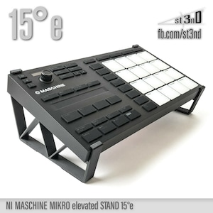 STAND for NI Maschine MIKRO Mk3 - 15 Degrees - Elevated - 3d Printed - 100% Buyer Satisfaction