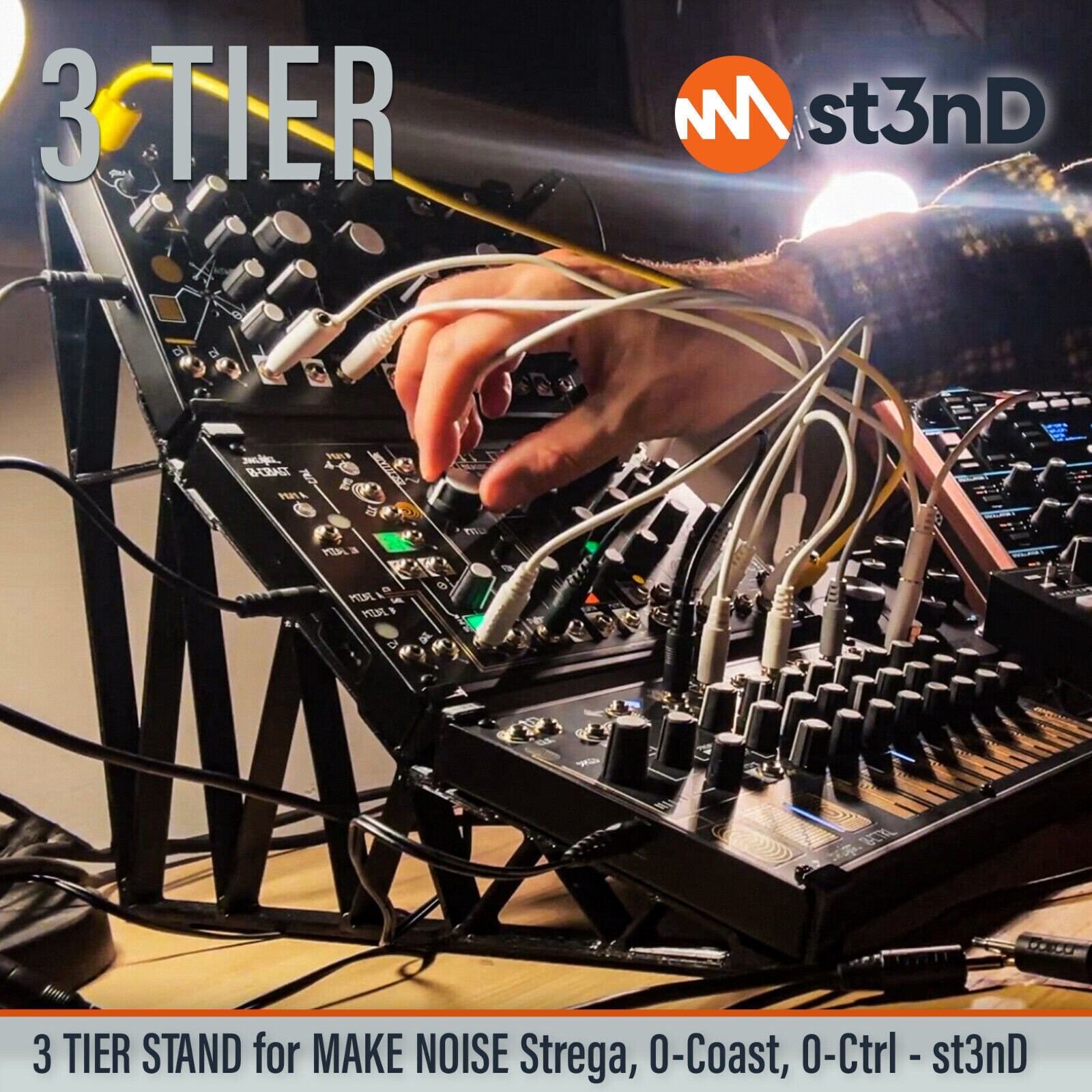 3 TIER STAND for Make Noise 0-coast / 0-ctrl / Strega - 20, 45, 65