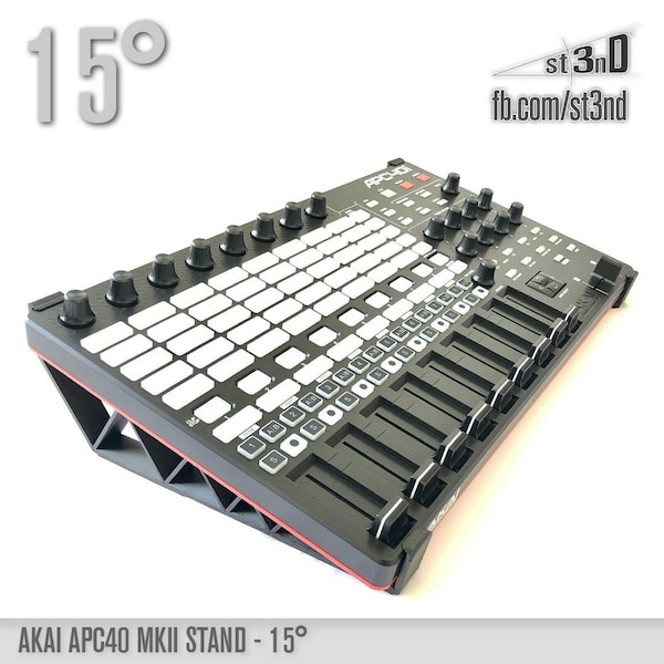 STAND for AKAI APC40 MK2 (MKII) - 15 degrees - 3d printed