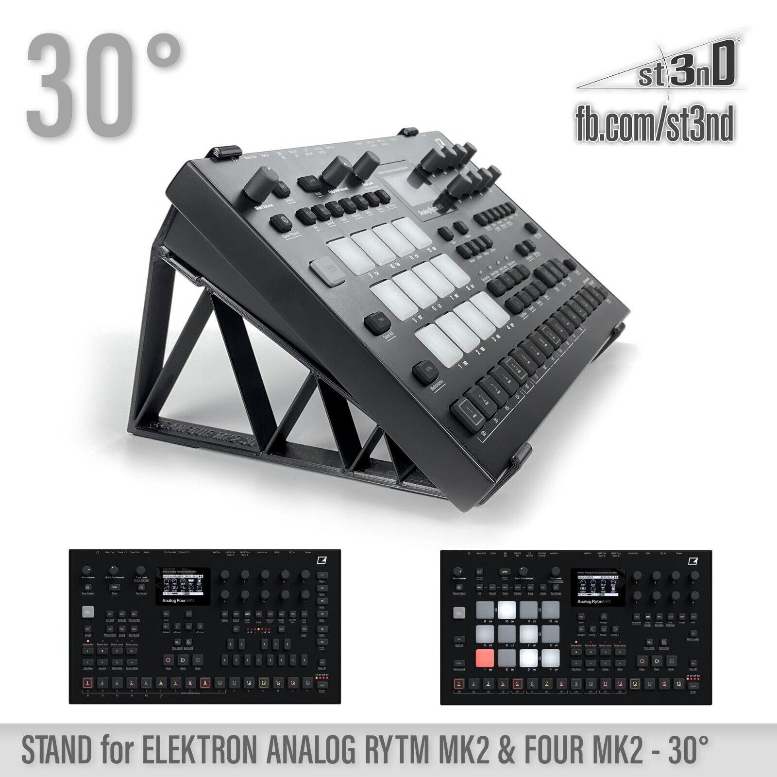 Elektron Analog RYTM (Mk2) / FOUR (Mk2)用スタンド - 30度 - 3D 