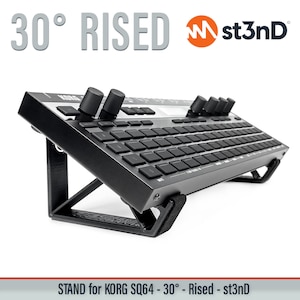 STAND for KORG SQ-64 - 30 Degrees - Raised (by 20mm) - Open Style - 3d Printed - st3nD