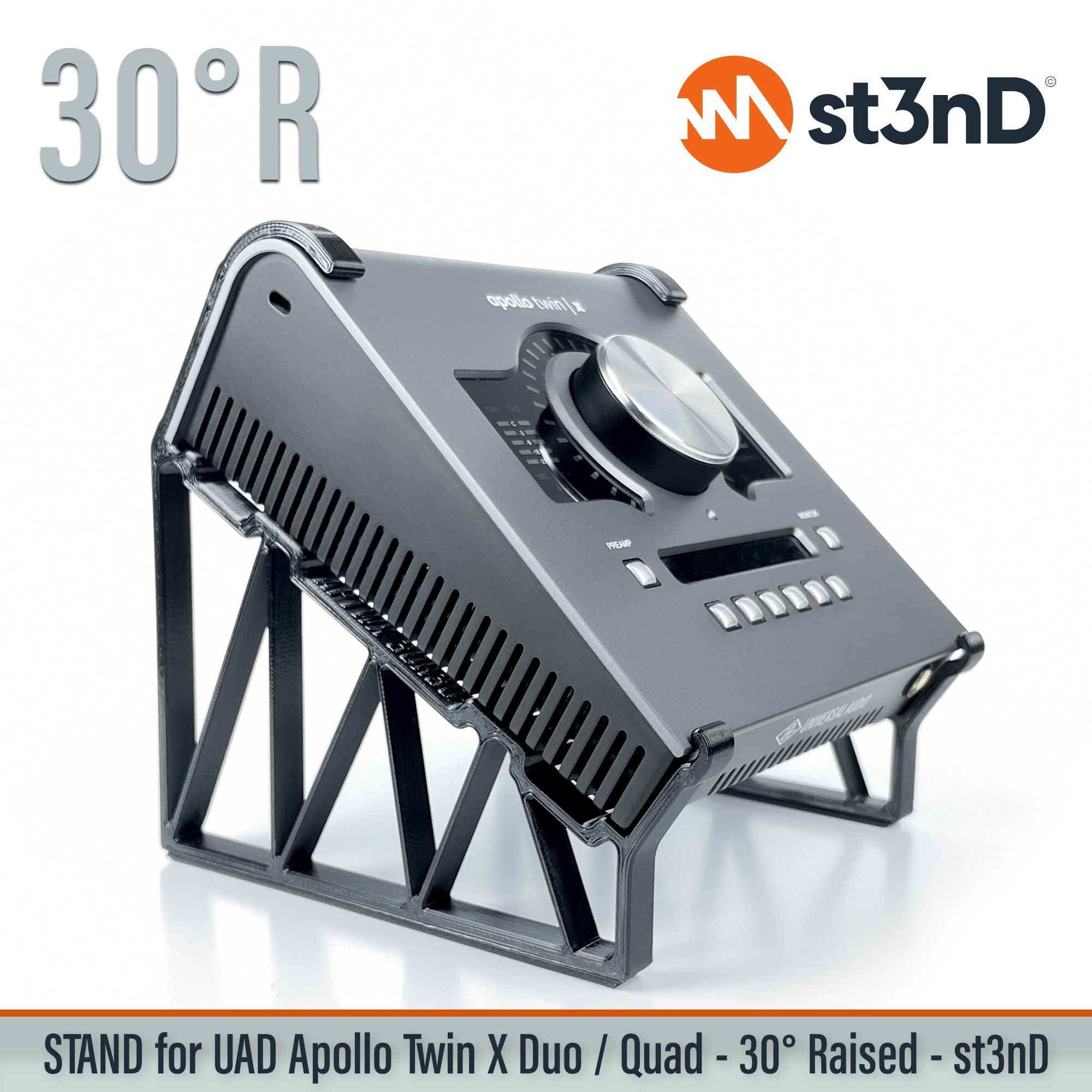 STAND for UAD Apollo TWIN X Duo / Quad - 30 Degrees - Raised (by