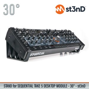 STAND for SEQUENTIAL TAKE-5 or Oberheim Teo-5 Desktop Module - 30 Degrees