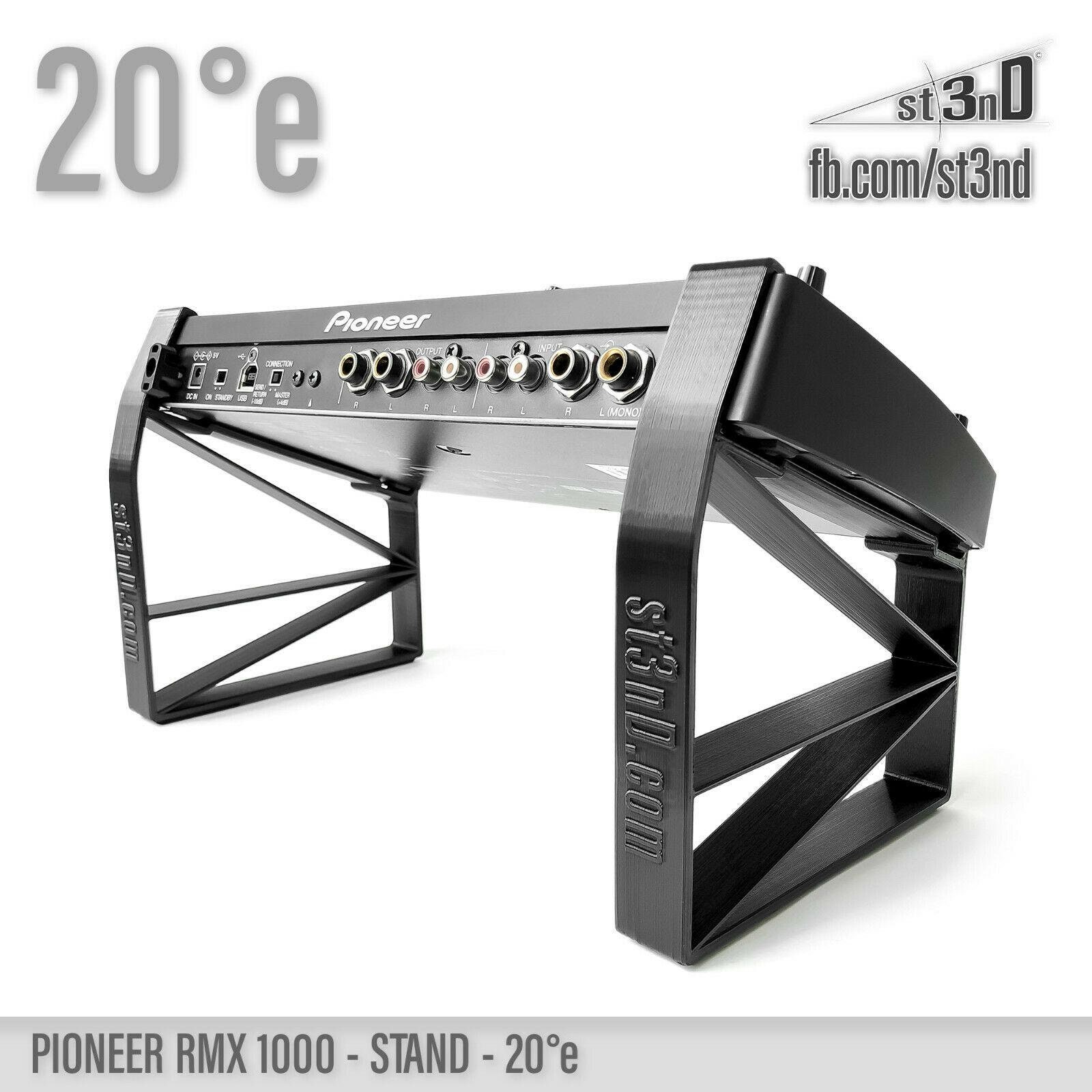 STAND for Pioneer Dj RMX-1000 - 20 Degrees - Elevated - 3D Printed