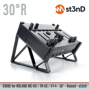 STAND for Roland MC-101 / Tr-6S / VT-4 - 30 Degrees - Raised - 3d Printed - 100% Satisfaction - st3nD