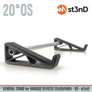UNIVERSAL STAND for Synths / Controllers / Effects - 20 Degrees - Open Style - 3d Printed - 20L105F18R5 - st3nD
