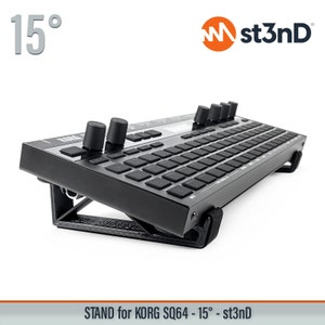 STAND for KORG SQ-64 - 15 Degrees - Open Style - 3d Printed - st3nD