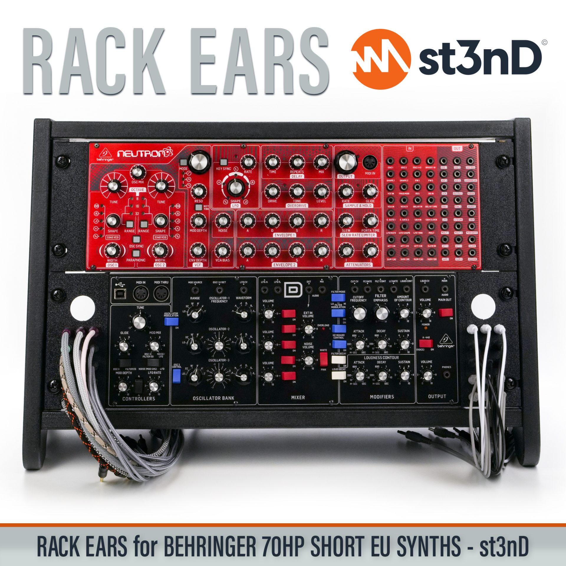 BEHRINGER 70hp Eurorackケースシンセ（Model-D、Cat Wasp、Solinaなど 