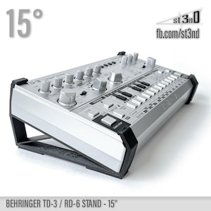 SUPPORT pour Behringer TD-3 / RD-6 - 15 degrés - Imprimé en 3D - Acheteurs satisfaits à 100 %